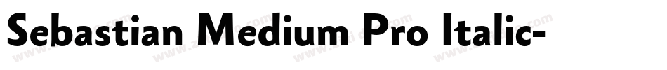 Sebastian Medium Pro Italic字体转换